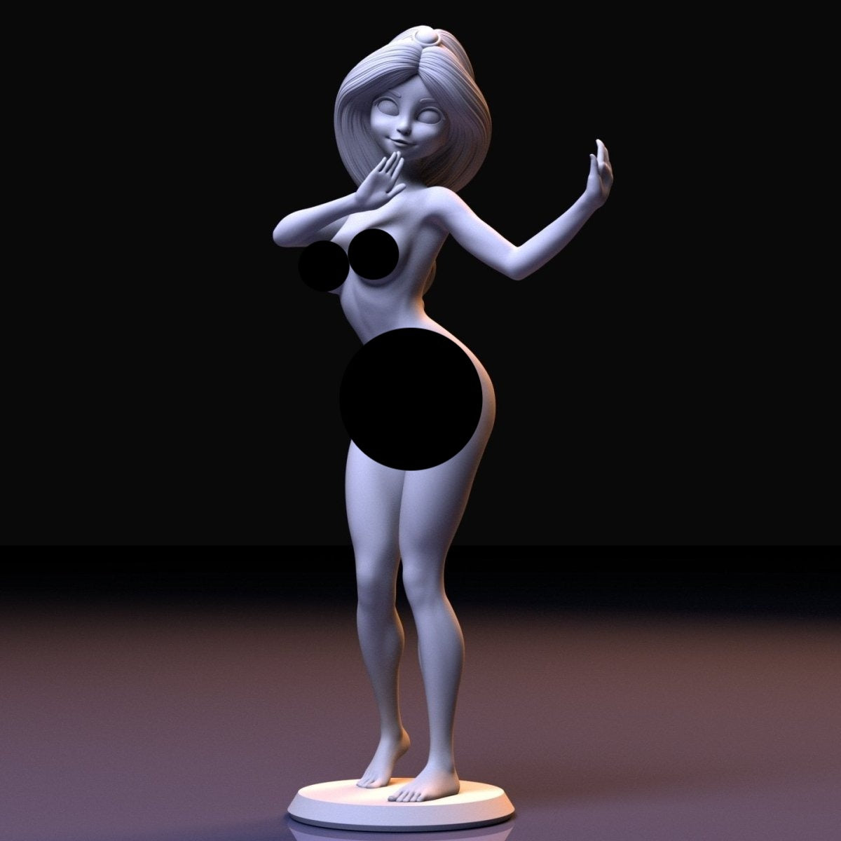 NSFW Resin Miniature Princess Jasmine NSFW 3D Printed Figurine Fanart Unpainted Miniature Collectibles