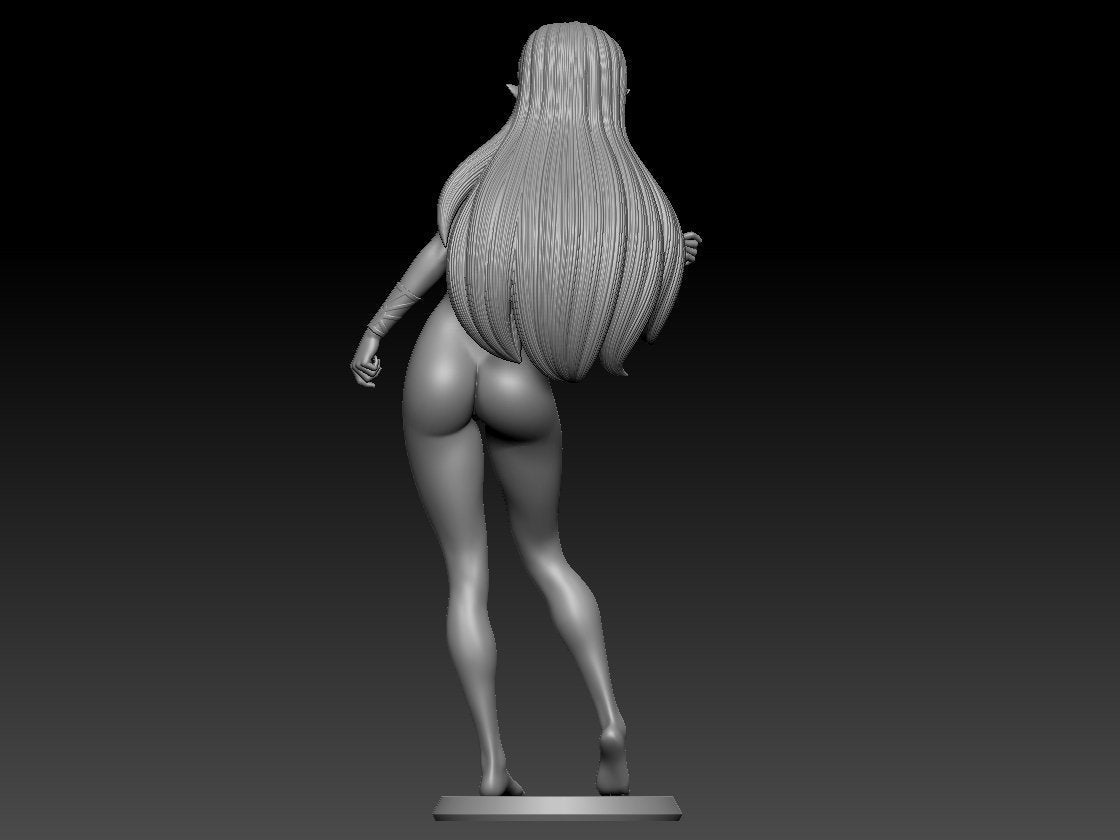 NSFW Resin Miniature Princess Zelda NSFW 3D Printed Figurine Fanart Unpainted Miniature