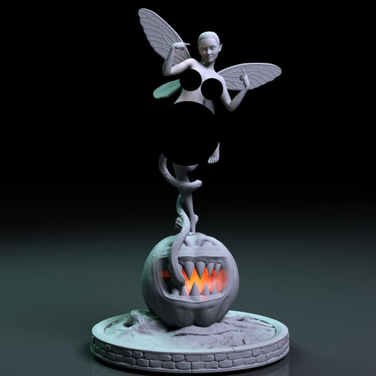 NSFW Resin Miniature Pumpkin and Fairy Halloween | Funart | NSFW