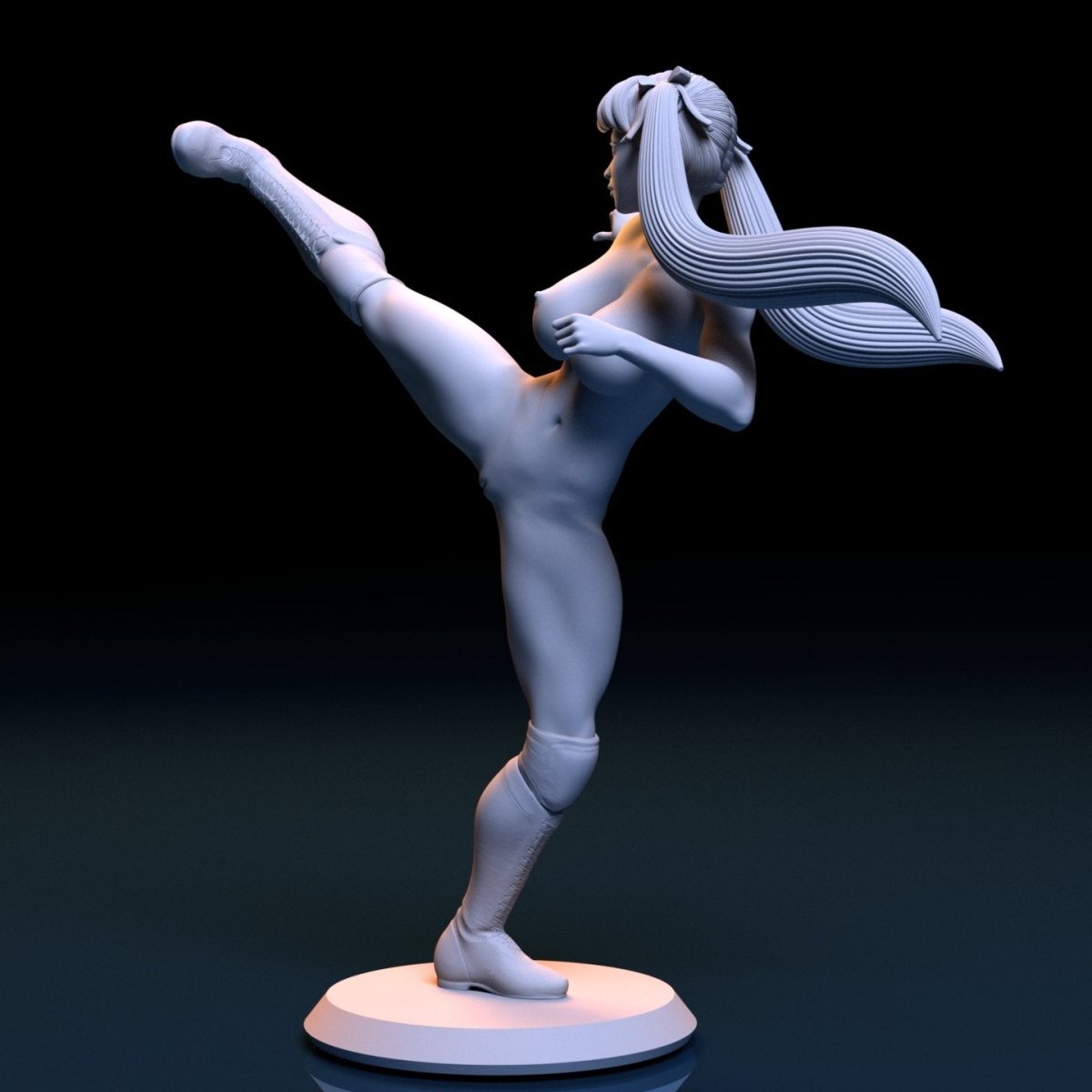 NSFW Resin Miniature Rainbow Mika NSFW 3D Printed Figurine Fanart Unpainted Miniature