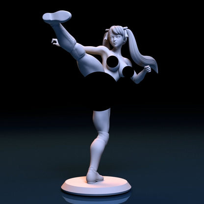 NSFW Resin Miniature Rainbow Mika NSFW 3D Printed Figurine Fanart Unpainted Miniature