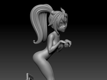 NSFW Resin Miniature Rita NSFW 3D Printed Figurine Fanart Unpainted Miniature