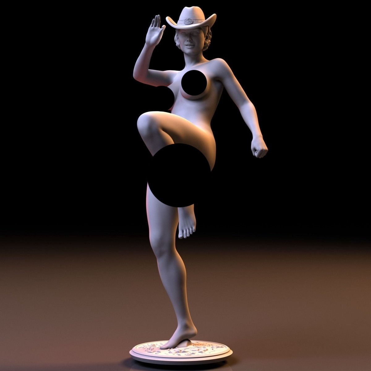 NSFW Resin Miniature Rodeo girl dance | Funart | NSFW