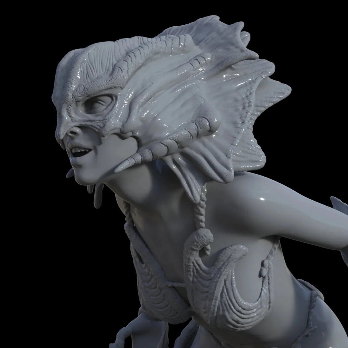 NSFW Resin Miniature Sea Warrior Girl