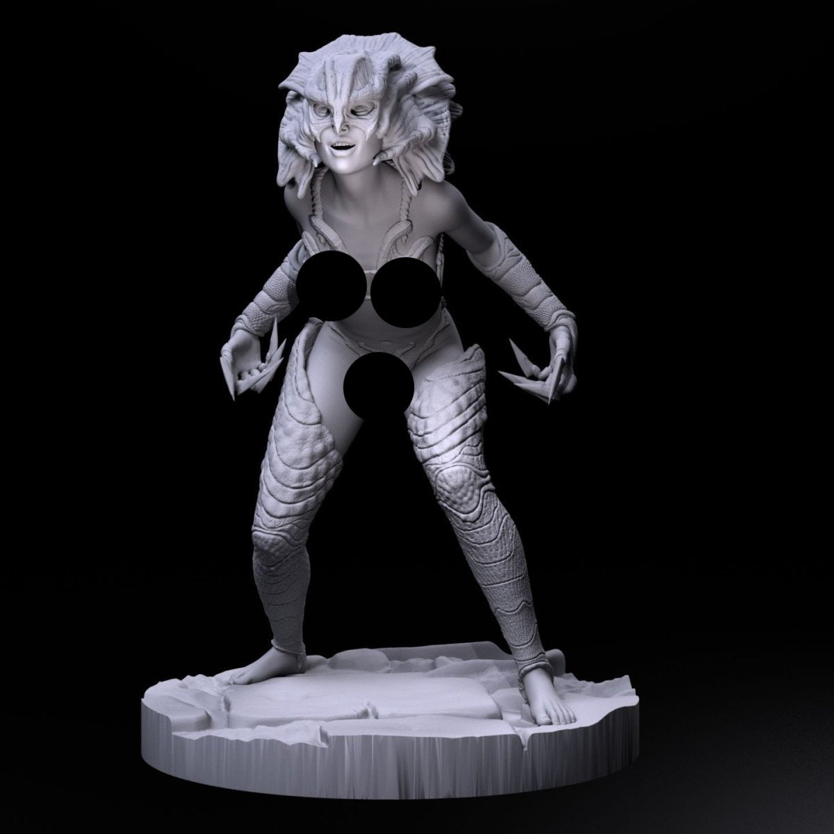 NSFW Resin Miniature Sea Warrior Girl