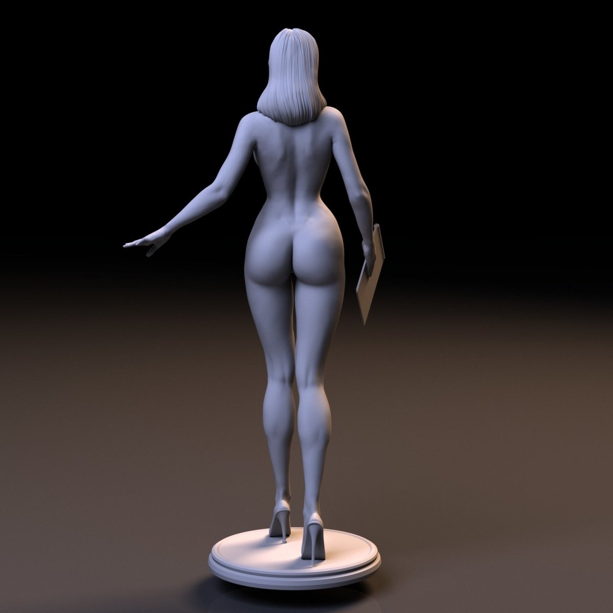 NSFW Resin Miniature Secretary NSFW 3D Printed Fanart Unpainted Miniature