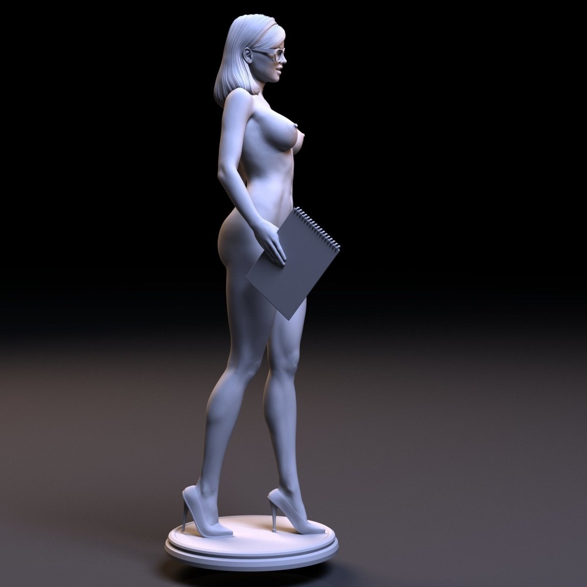 NSFW Resin Miniature Secretary NSFW 3D Printed Fanart Unpainted Miniature