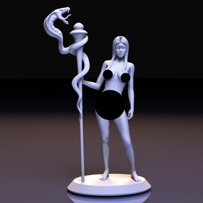 NSFW Resin Miniature Shaman girl NSFW 3D Printed Figurine Fanart Unpainted Miniature Collectibles