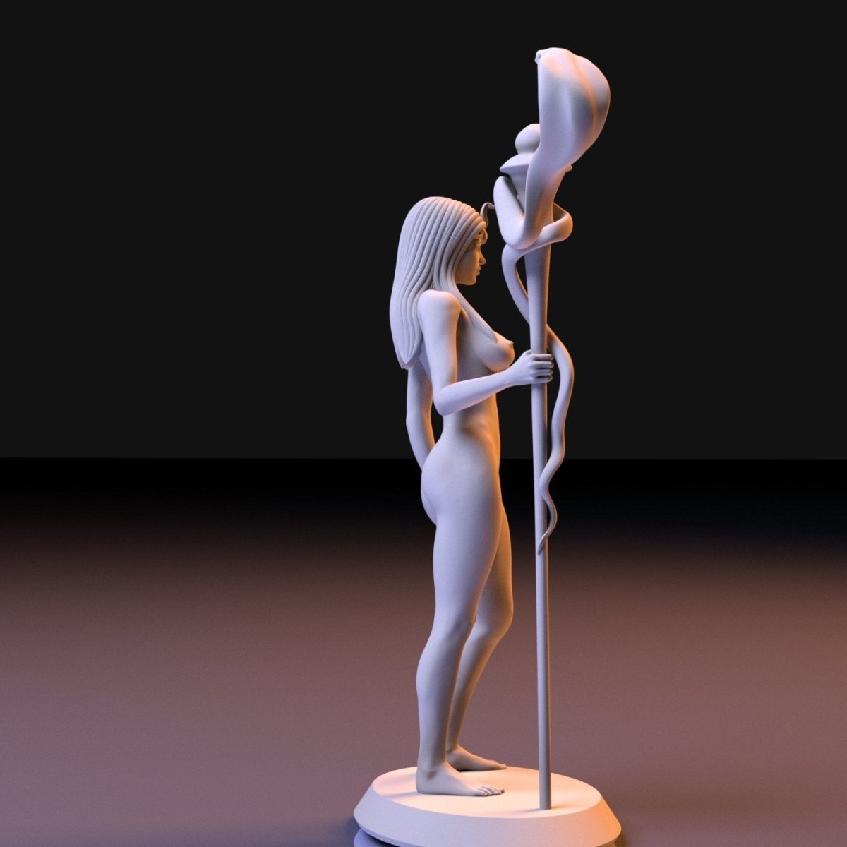 NSFW Resin Miniature Shaman girl NSFW 3D Printed Figurine Fanart Unpainted Miniature Collectibles