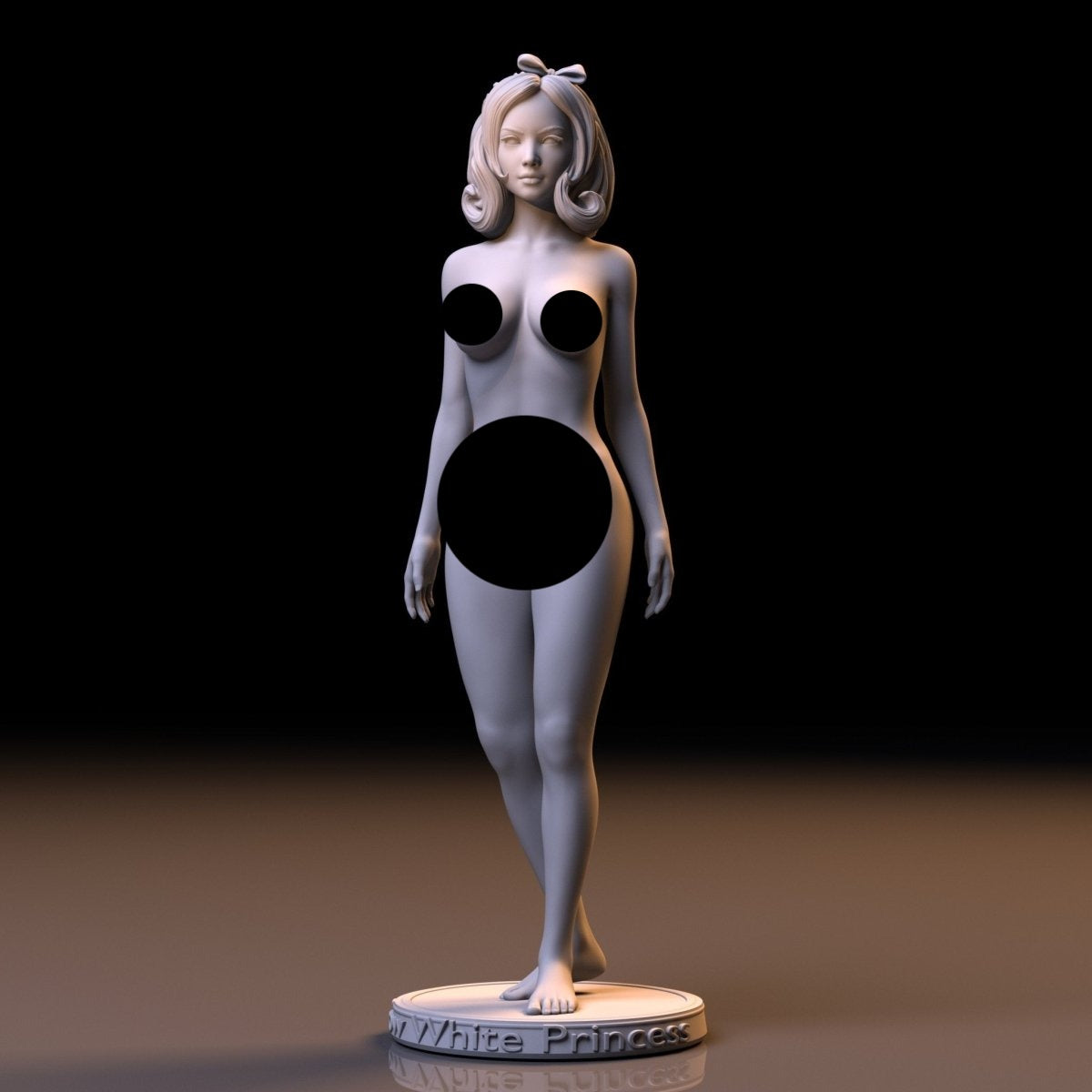 NSFW Resin Miniature Snow White NSFW 3D Printed Figurine Fanart Unpainted Miniature