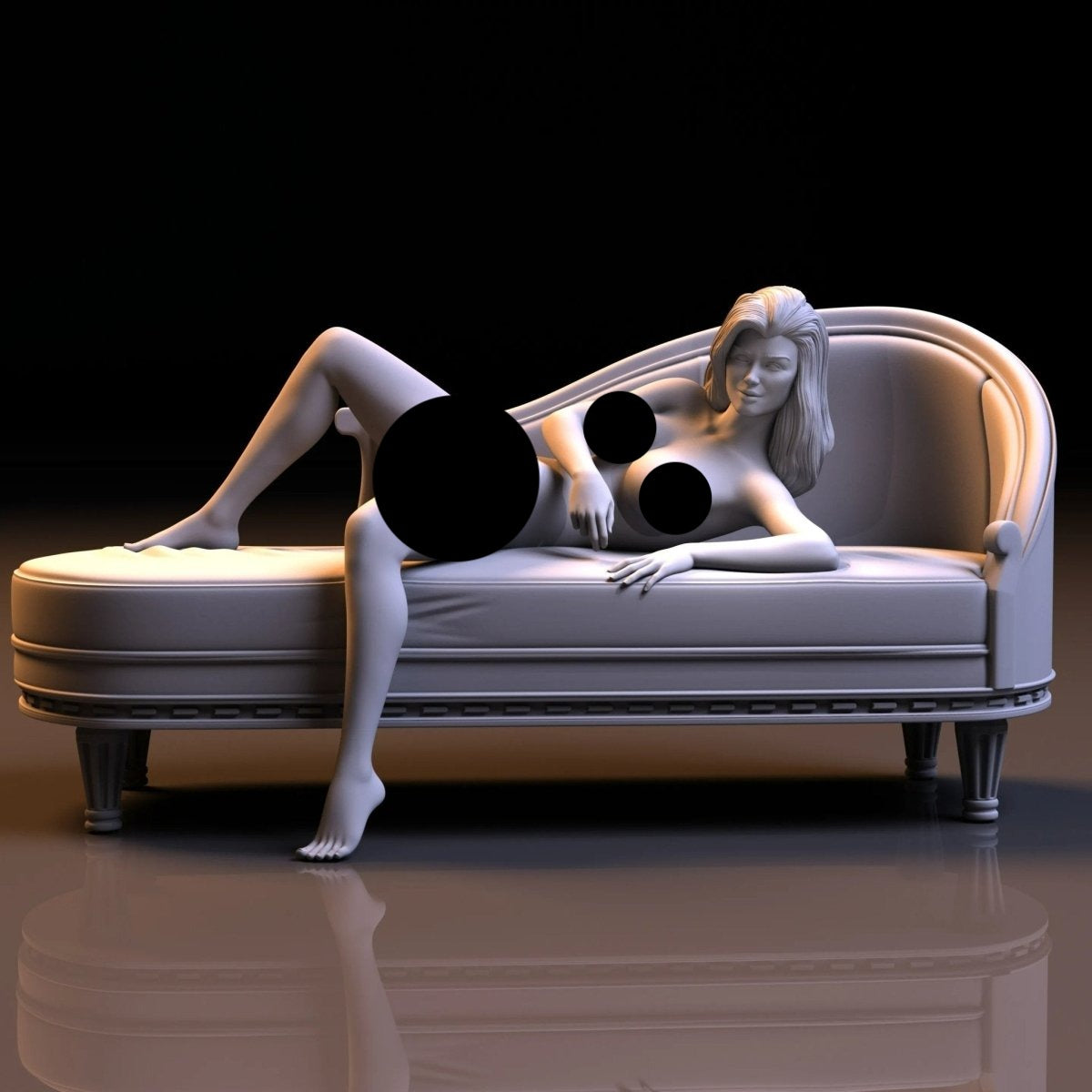 NSFW Resin Miniature Sofa girl 2