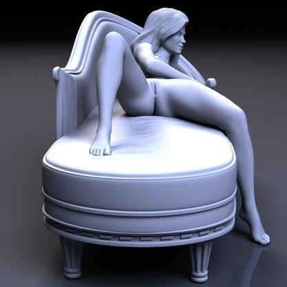 NSFW Resin Miniature Sofa girl 2