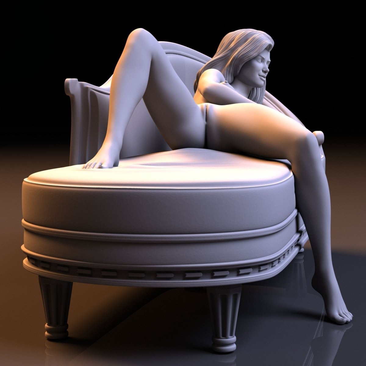 NSFW Resin Miniature Sofa girl 2