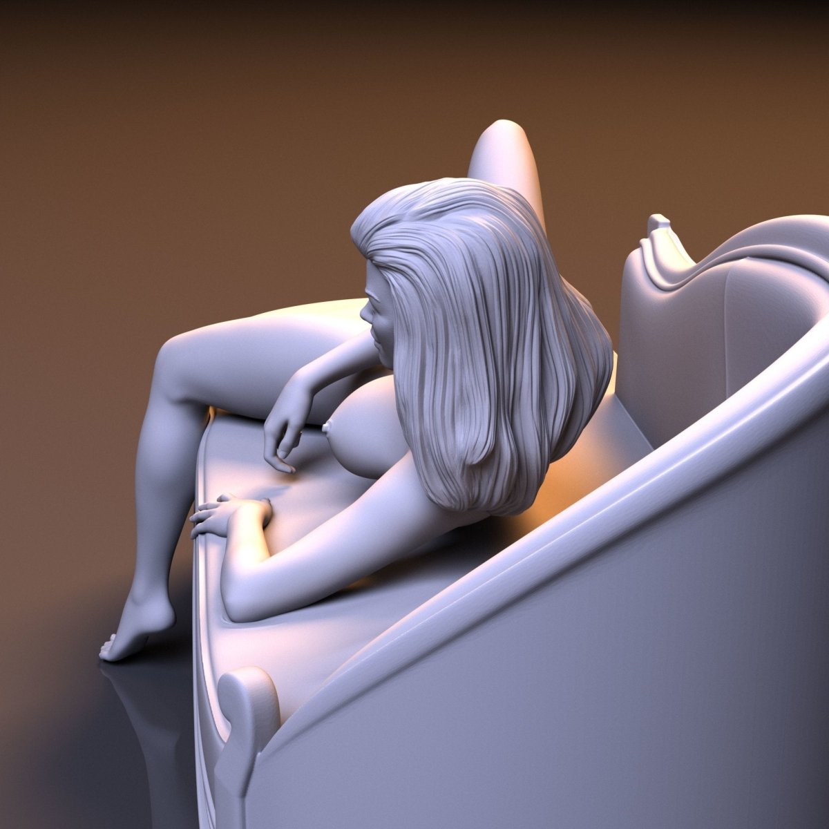 NSFW Resin Miniature Sofa girl 2