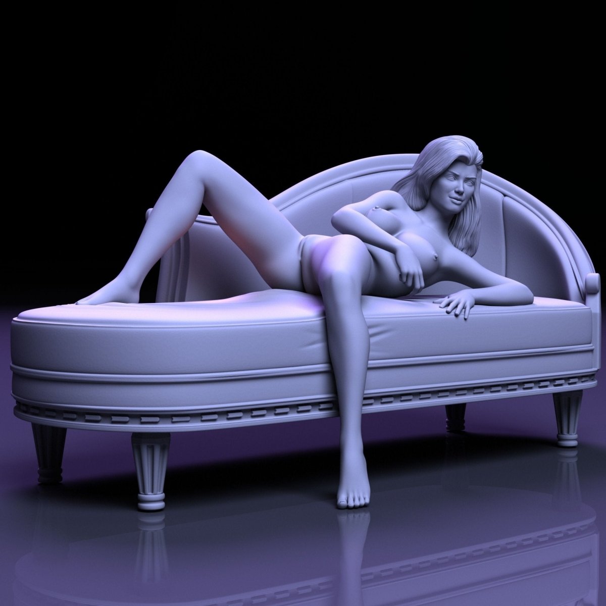 NSFW Resin Miniature Sofa girl 2