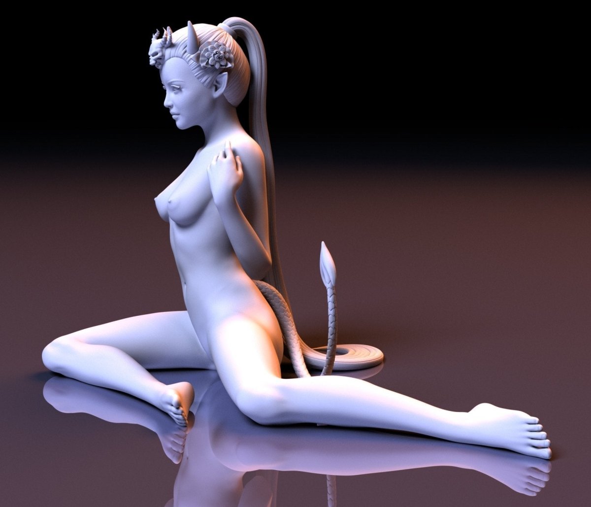 NSFW Resin Miniature SUCCUBUS NSFW 3D Printed Figurine Fanart Unpainted Miniature Collectibles
