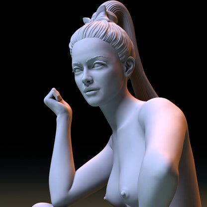 NSFW Resin Miniature The Girl in the Forest NSFW 3D Printed Miniature Fanart Unpainted