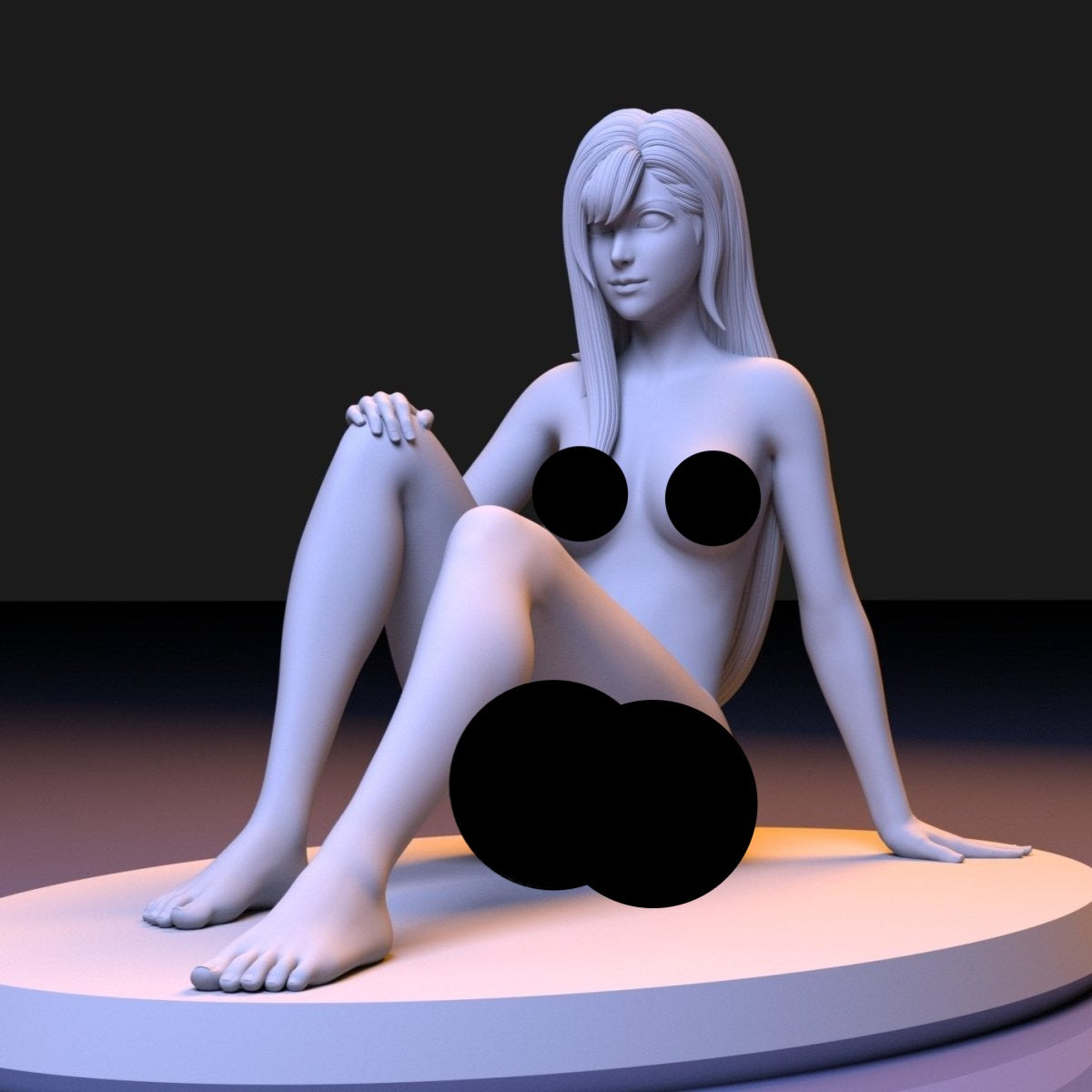 NSFW Resin Miniature Tifa NSFW 3D Printed Figurine Fanart Unpainted Miniature Collectibles