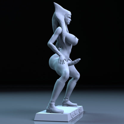 NSFW Resin Miniature Togruta FUTA NSFW 3D Printed Figurine Fanart Unpainted Miniature