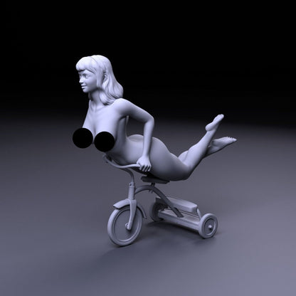 NSFW Resin Miniature Tricycle Girl
