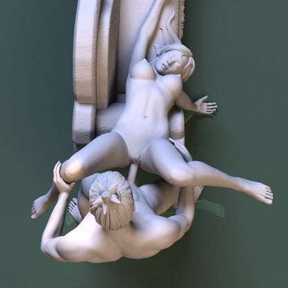 NSFW Resin Miniature Vampire Love NSFW 3D Printed Miniature Fanart Unpainted