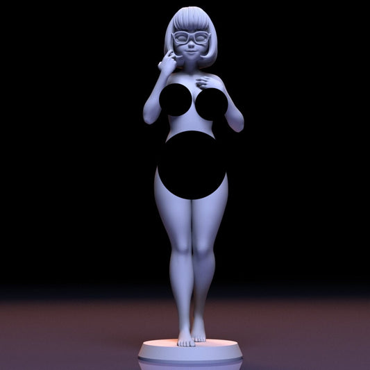 NSFW Resin Miniature Velma NSFW 3D Printed Figurine Fanart Unpainted Miniature Collectibles