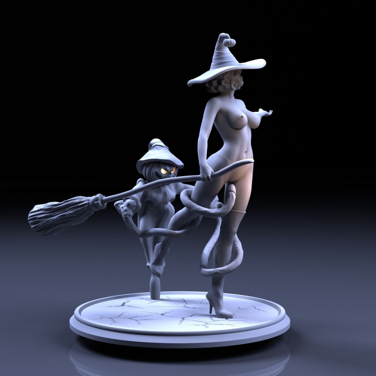 NSFW Resin Miniature Witches fun on Halloween | Funart | NSFW