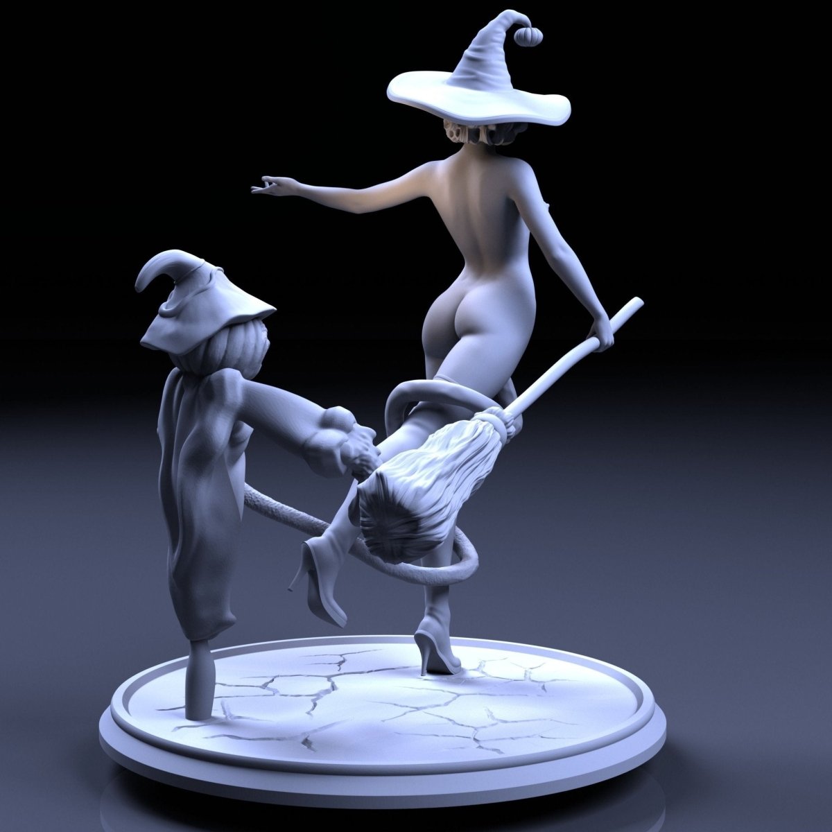 NSFW Resin Miniature Witches fun on Halloween | Funart | NSFW