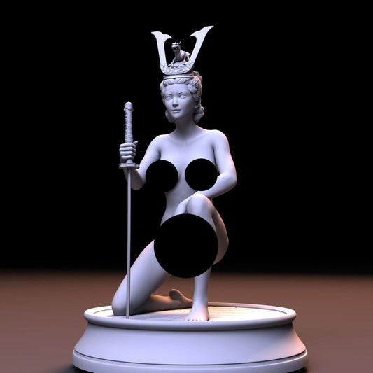 NSFW Resin Miniature Woman Samurai | NSFW |