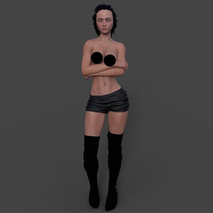 Pamela | NSFW 3D Printed Figurine | Fanart | Unpainted | Miniature by Mister_lo0l