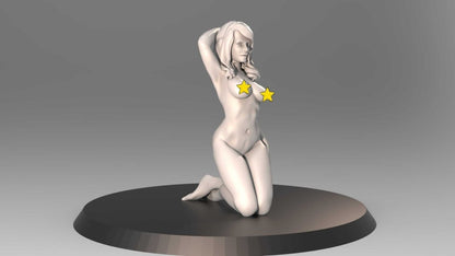 Pinup Girl Vol.1 ANDREA| 35mm / 75mm | 3D Printed | Unpainted | Sexy | Pin|up | NSFW Version | Figurine | Figure | Miniature | Sexy |