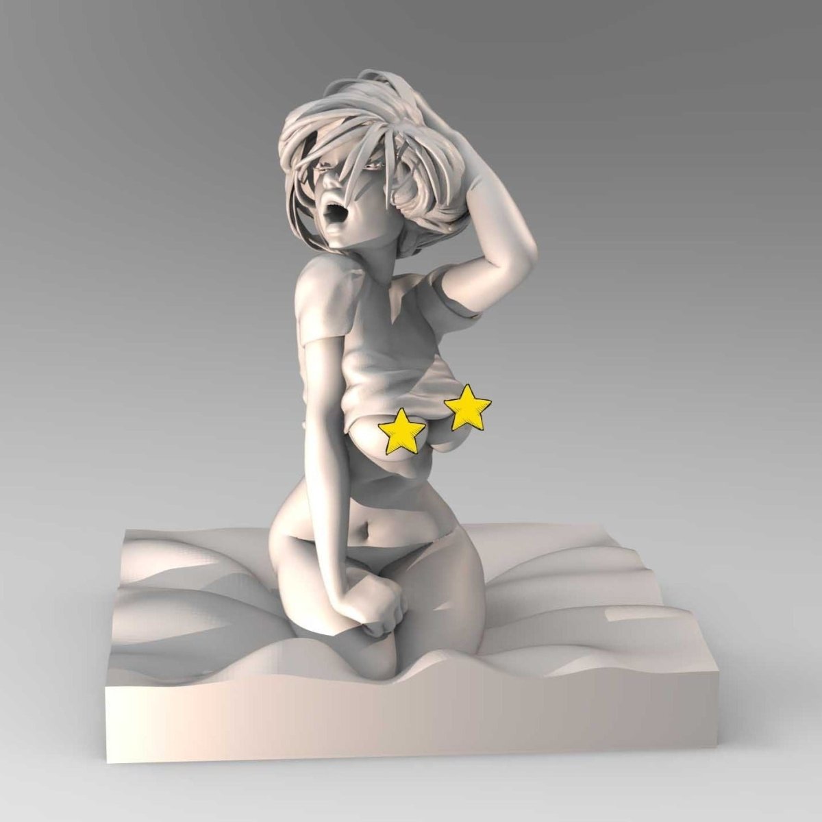 Pinup Girl Vol.1 KITTY | 35mm / 75mm | 3D Printed | Unpainted | Sexy | Pin|up | NSFW Version | Figurine | Figure | Miniature | Sexy |