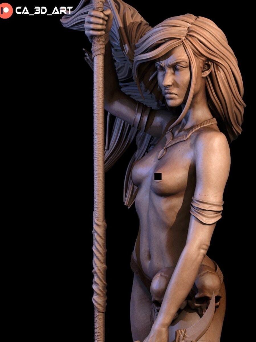 Pocahontas NSFW Figurine 3D Printed Fanart