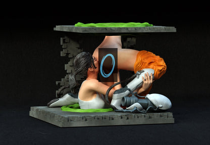 Portal Girl NSFW 3D Printed Miniature FunArt by EXCLUSIVE 3D PRINTS Scale Models Unpainted