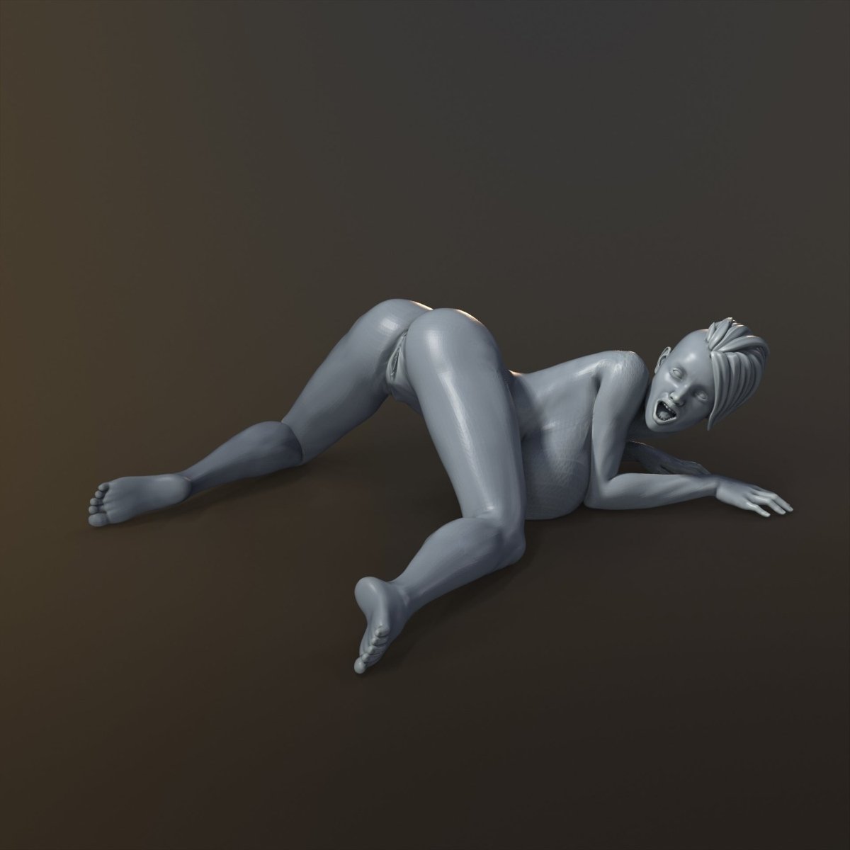 Posing Naked and Sexy 5 Nude 3d Printed Resin Miniature Unpainted Figure