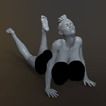 Posing Naked and Sexy 6 Nude 3d Printed Resin Miniature Unpainted Figure