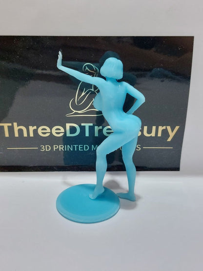 Posing Naked and Sexy 7 Nude 3d Printed Resin Miniature Unpainted Figure