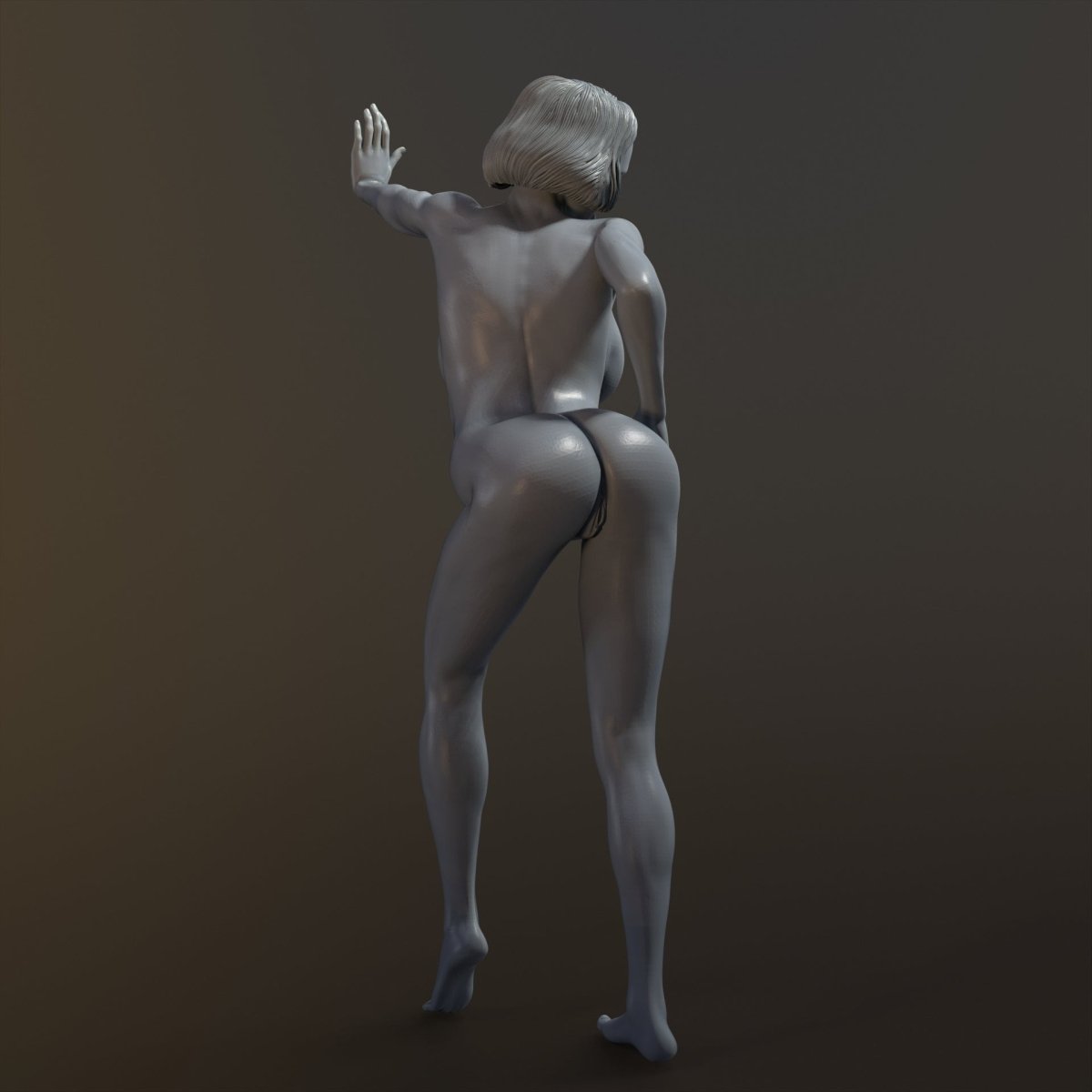 Posing Naked and Sexy 7 Nude 3d Printed Resin Miniature Unpainted Figure