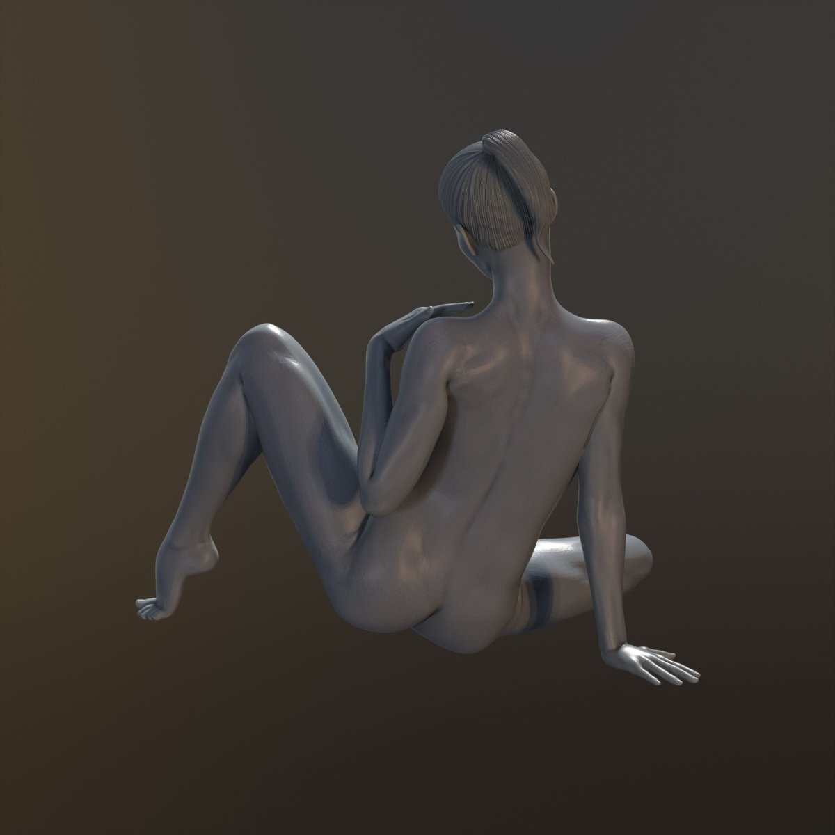 Posing Naked and Sexy 8 Nude 3d Printed Resin Miniature Unpainted Figure