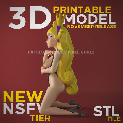 Princess Daphne NSFW 3D Printed Figurine Fun Art Unpainted by EmpireFigures