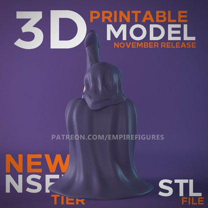 Figura impresa en 3D de Raven NSFW, arte divertido sin pintar de EmpireFigures