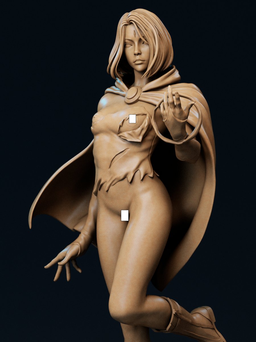 Raven NSFW Resin Figure Naked Unpainted Mniature Nude Garage Kit