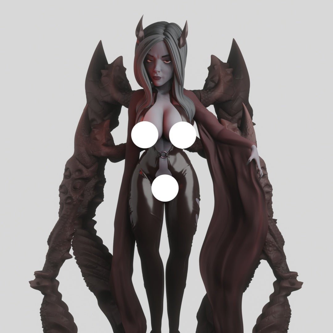 Ravenous Demoness NSFW 3d Printed miniature FanArt by QB Works Scaled Collectables Statues & Figurines