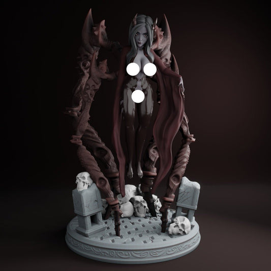 Ravenous Demoness NSFW 3d Printed miniature FanArt by QB Works Scaled Collectables Statues & Figurines