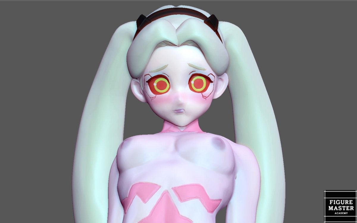 Rebecca 1 NSFW 3D Printed Fanart DIY Garage Kit Unpainted Anime Figurine Waifu Figure