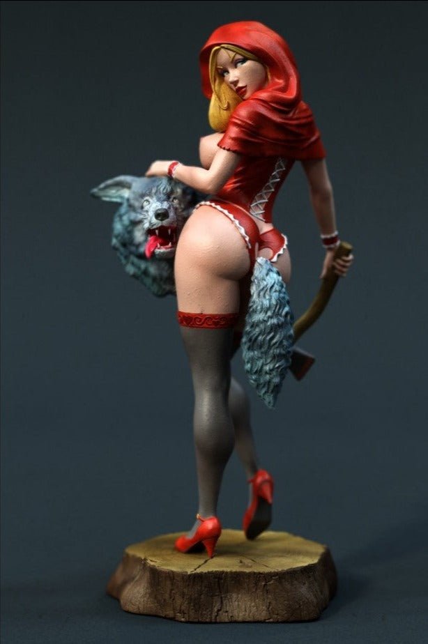 Red Riding Hood NSFW 3D Printed Miniature FunArt by EXCLUSIVE 3D PRINTS Scale Models Unpainted