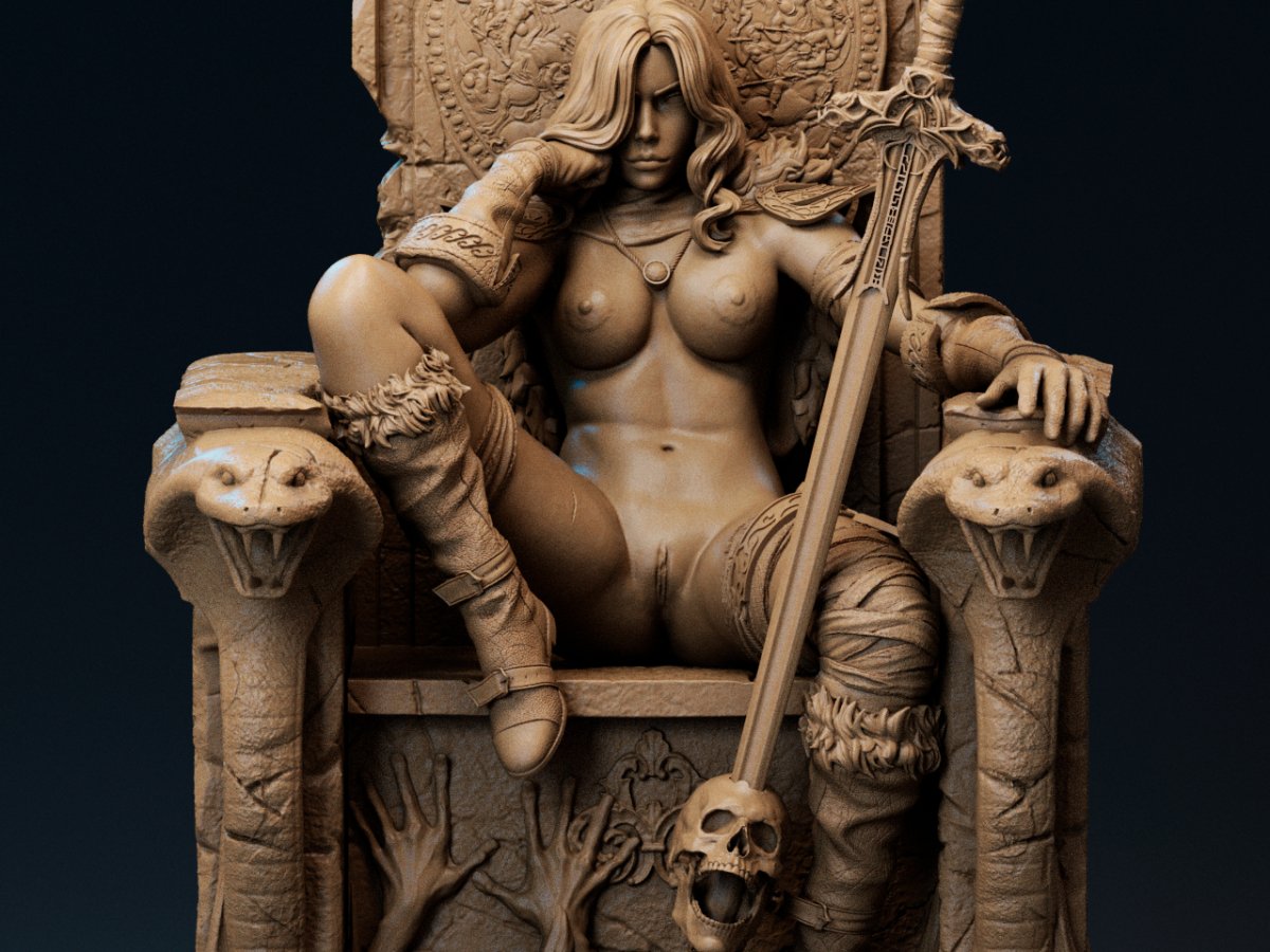 Red Sonja NSFW Resin Figure Naked Unpainted Mniature Nude Garage Kit