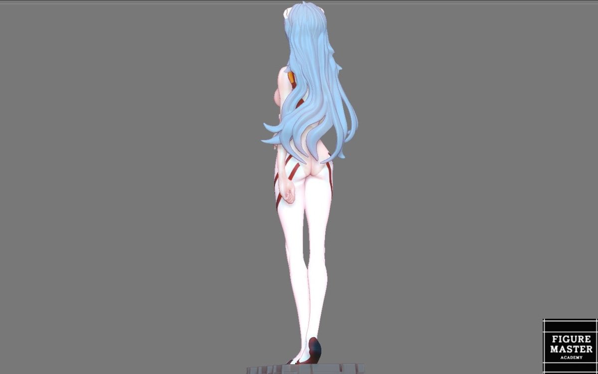 Rei Ayanami NSFW 3D Printed Fanart Anime Figurine Waifu Figure by FIGUREMASTERPINK