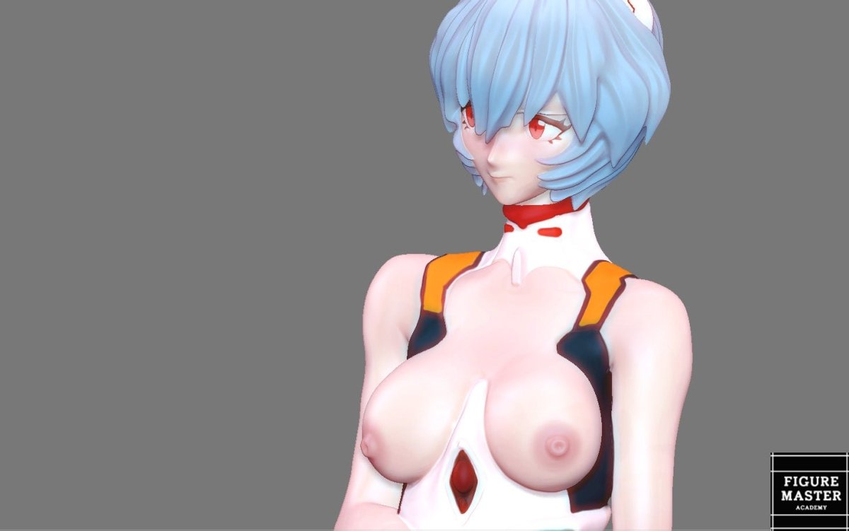 Rei Ayanami NSFW 3D Printed Fanart Anime Figurine Waifu Figure by FIGUREMASTERPINK