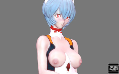 Rei Ayanami NSFW 3D Printed Fanart Anime Figurine Waifu Figure by FIGUREMASTERPINK